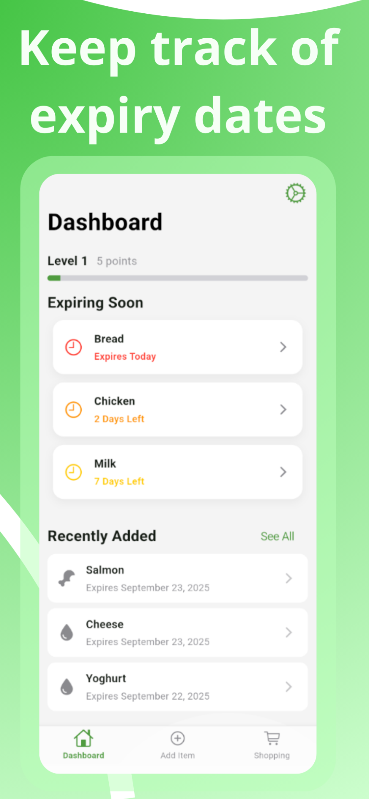 BestBefore Dashboard